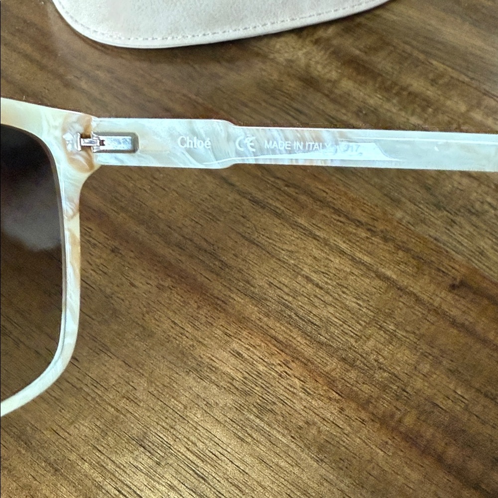 Chloe 734S Sunglasses with Case - Cream Champagne and Brown - Picture 7 of 11